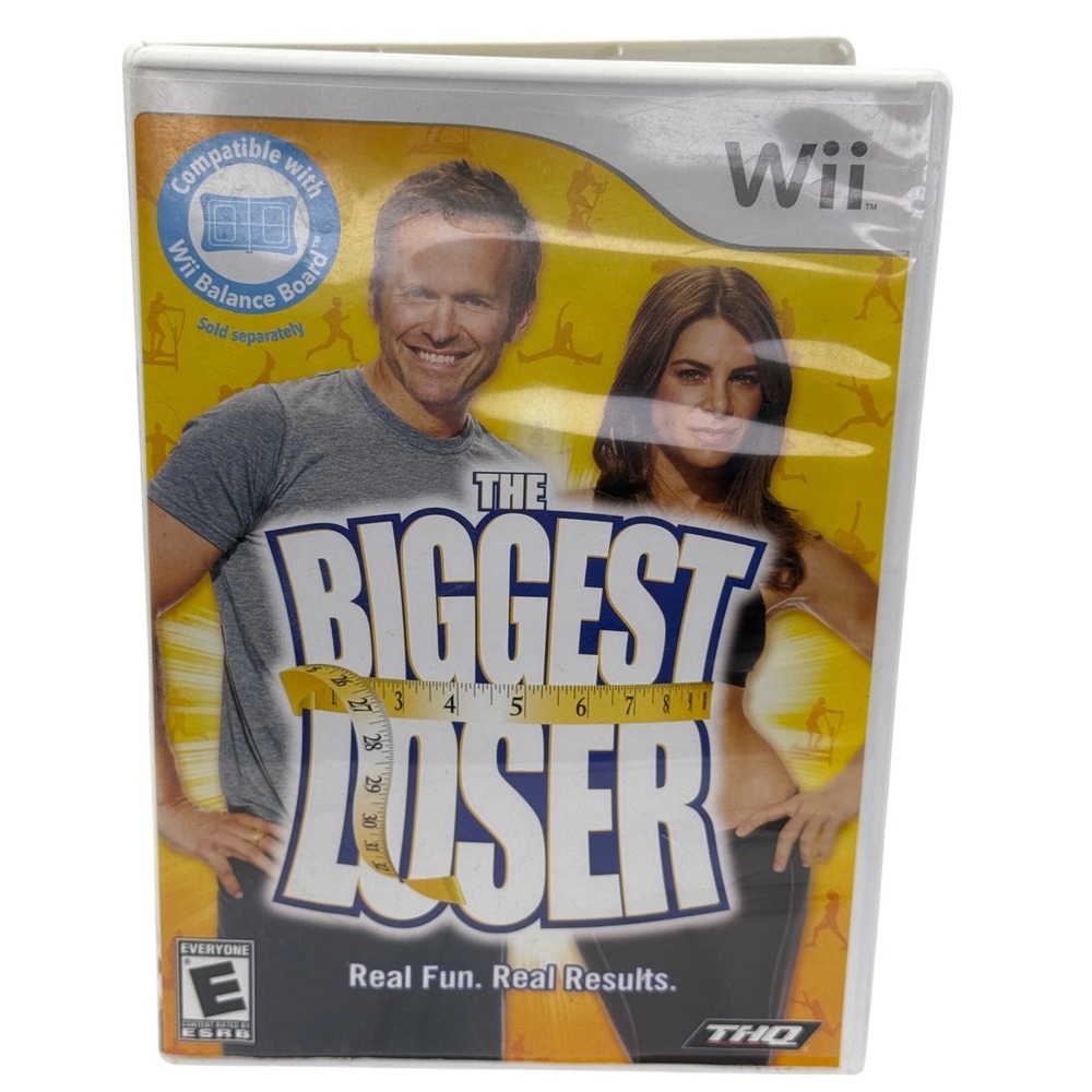 The Biggest Loser Nintendo Wii Video Game Fitness Workout Bob Harper Jillian THQ